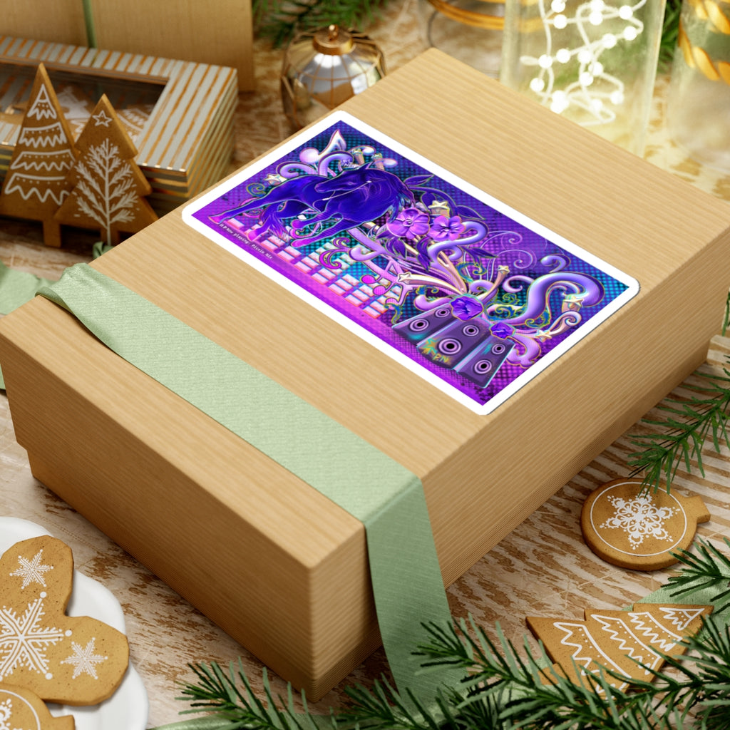 Kiss-Cut Sticker: Frutiger Metro Dancing Horse